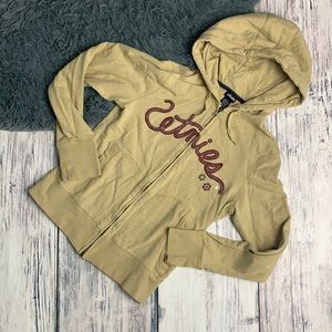 Beige Etnies Zip-up Hoodie